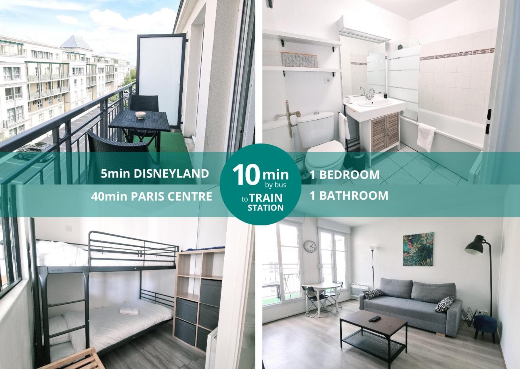 Appartement Disneyland 4 Personnes Serris Exteriér fotografie